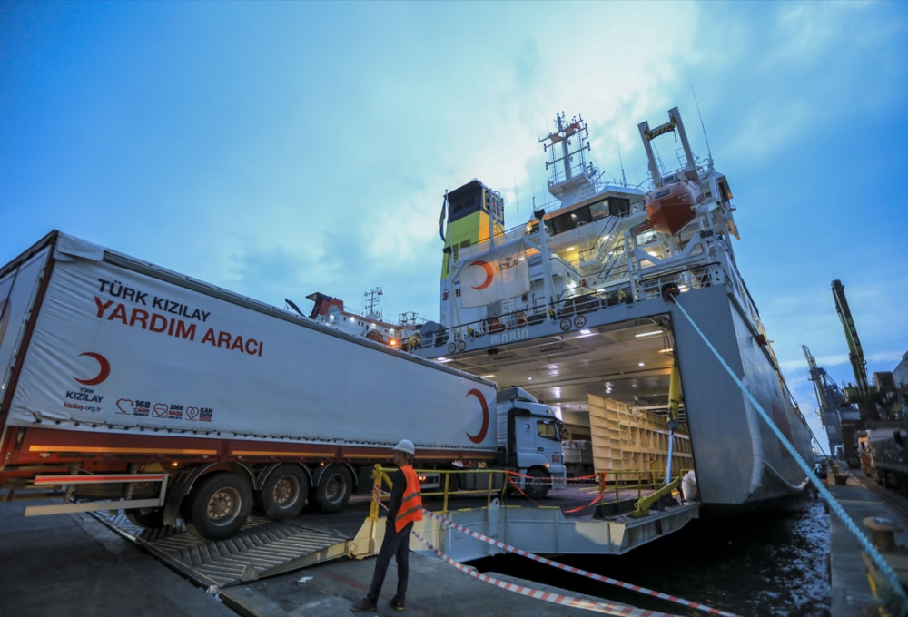 جهود تركيا في مجال المساعدات الإنسانية لغزة من  7أكتوبر حتى وقف إطلاق النار